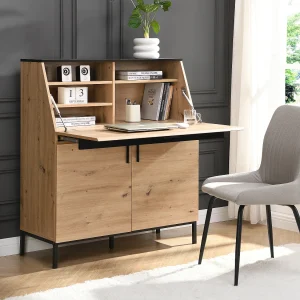 Bureau met 2 deuren – Mdf – Naturel en Zwart – MALEDA – Koop nu goedkoop online Bureau met 2 deuren – Mdf – Naturel en Zwart – MALEDA – Koop nu goedkoop online