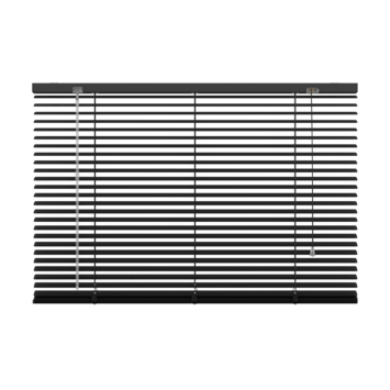 GAMMA aluminum jaloezie 25 mm mat zwart (kleurnr. 320) 140×250 cm (bxh)