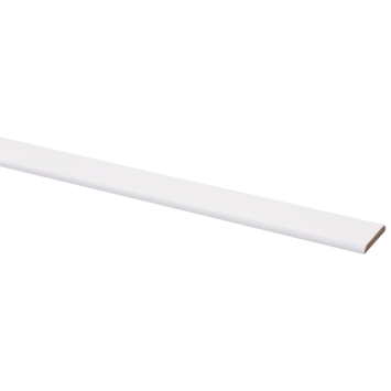 Afdeklijst MDF wit folie 4×30 mm 260 cm