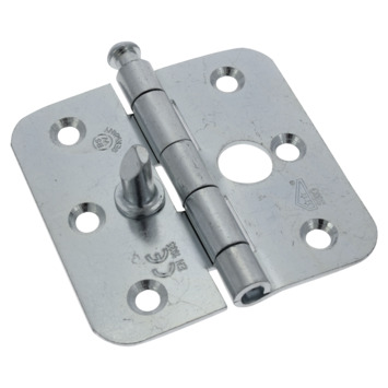 GAMMA Veiligheidsscharnier SKG 2-sterren 75×75 mm met afgeronde hoeken