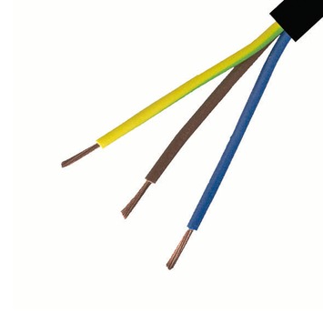 HANDSON Stroomkabel 3×0,75mm² 20 meter Zwart