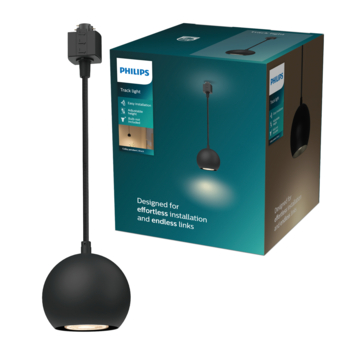 Philips EasyLink hanglamp railverlichting Colby 5W GU10 fitting zwart