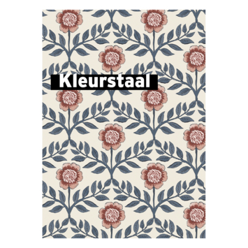 Behangstaal vliesbehang Joules Stately Floral Crème/Blauw 128956