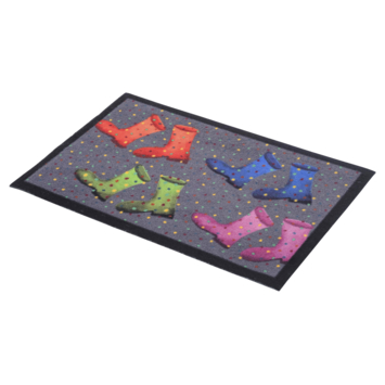 Schoonloopmat Laars antraciet 40x60CM