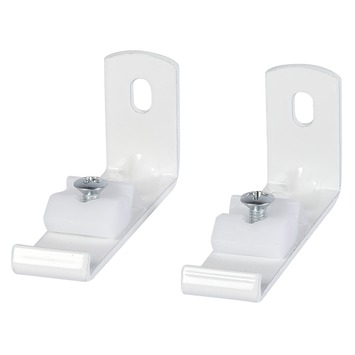 6 cm wandsteun t.b.v. gordijnrail Endless wit 2 stuks