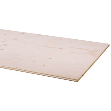 Underlayment plaat vuren (Pellos Floor) 244 x 59 cm 18 mm tong en groef