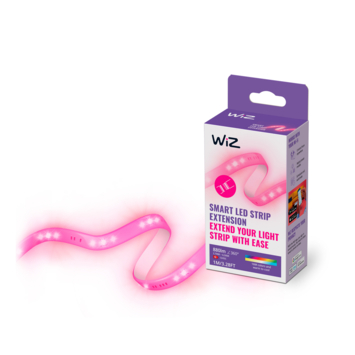 WiZ Connected LED strip 1 meter uitbreidingsset kleur licht dimbaar