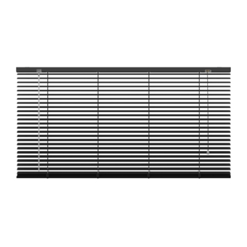 GAMMA aluminum jaloezie 25 mm mat zwart (kleurnr. 320) 140×180 cm (bxh)
