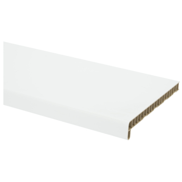 Vensterbank kunststof wit 300×25 cm inclusief eindkappen