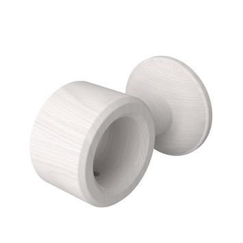 2 Plafondsteunen kort 25mm, 5 cm kalk wit