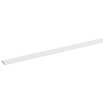 Afdeklijst MDF wit folie 4×22 mm 260 cm