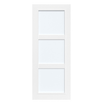 Arne & Bodil binnendeur ABB105 satijnglas – wit afgelakt – glaslat wit