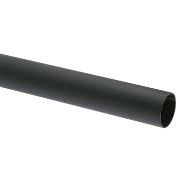 28 mm gordijnroede Industrieel mat zwart 240 cm