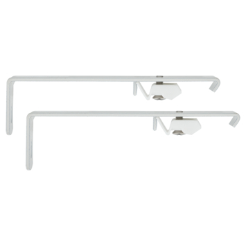 10 cm wandsteun gordijnrail Endless wit 2 stuks